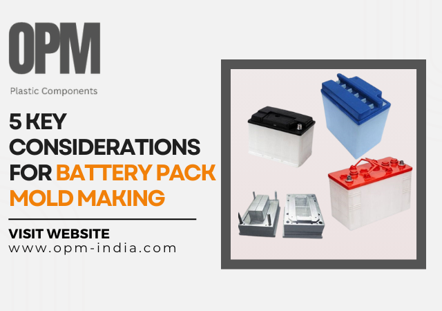 Five Important Factors for Making Battery Pack Molds